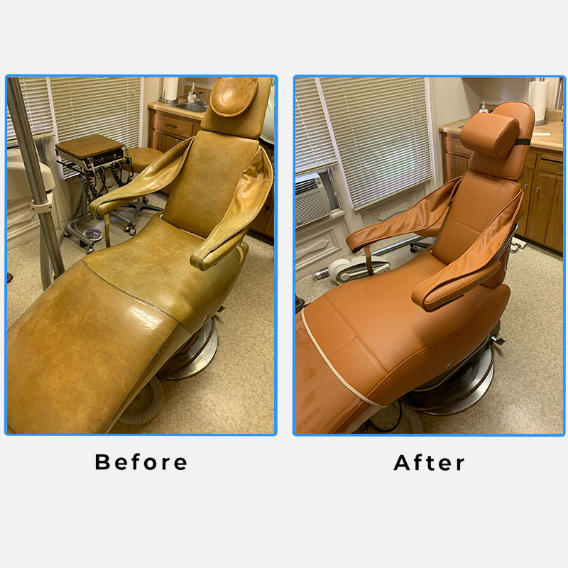 Admiral Canvas Co | Before and After Dental Chair Syracuse, NY